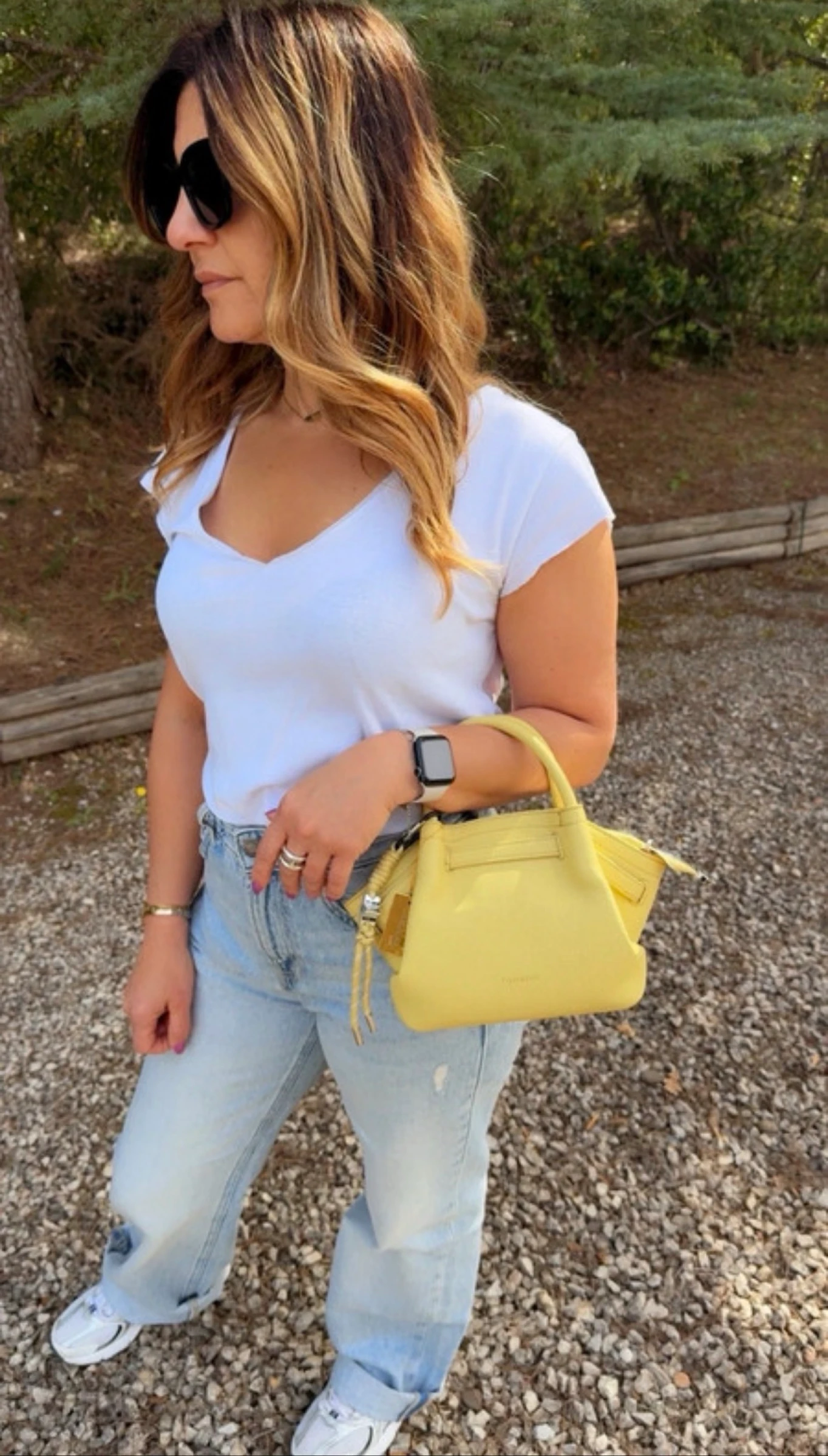 Sac à main jaune 